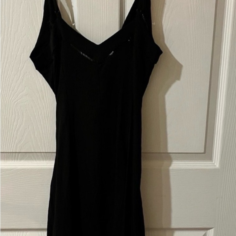 S FREE PEOPLE INTIMATELY BLACK DYLAN BODYCON MINI DRESS SMALL NWT - Picture 7 of 7